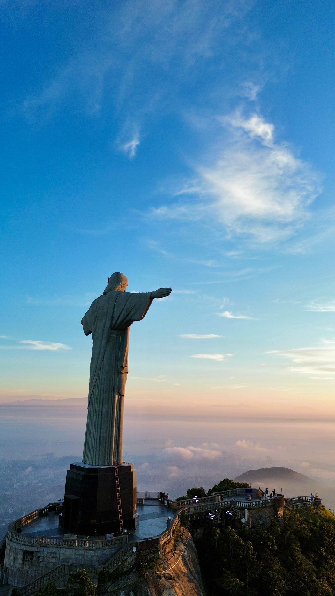Cristo Redentor ao entardecer